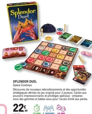 Jeu de société Splendor Duel Space Cowboys