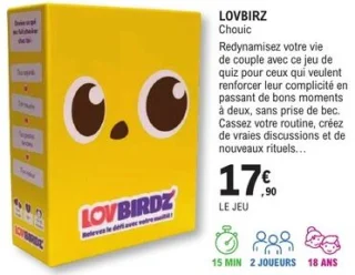 Jeu de société Lovbirdz Chouic