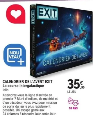 CALENDRIER DE L'AVENT EXIT La course intergalactique Iello