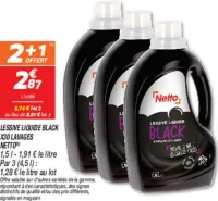 Lessive liquide black x30 lavages