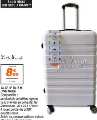 Valise 16" Taille XS Little Marcel
