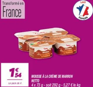 Mousse à la crème de marron 