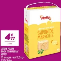 Lessive poudre  savon de marseille