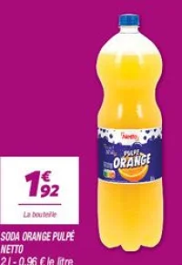 Soda orange pulpé