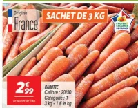 Carotte Sachet de 3 kg