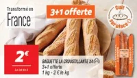 Baguette la croustillante x4 