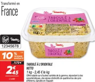 Taboulé à l'orientale 