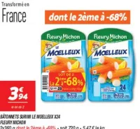 Bâtonnets surimi le moelleux x24 