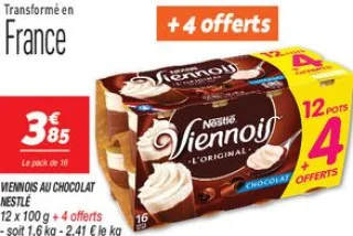 Viennois au chocolat 