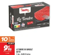 Le tendre x10 surgelé 