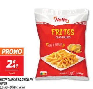 Frites classiques surgelées  