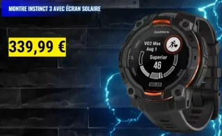 Montre Garmin Instinct 3 avec écran solaire