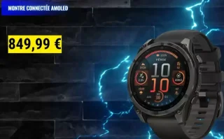Montre connectée AMOLED Garmin Fēnix