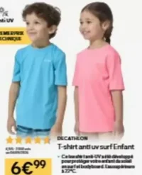 DECATHLON T-shirt anti uv surf Enfant