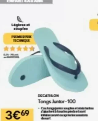 DECATHLON Tongs Junior - 100