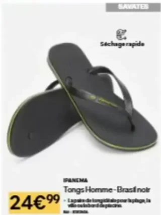 IPANEMA Tongs Homme - Brasil noir