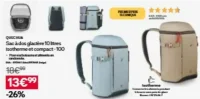 Sac à dos glacière 10 litres Isotherme et compact-100 Quechua
