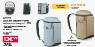 Sac à dos glacière 10 litres Isotherme et compact-100 Quechua