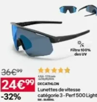 Lunettes de vitesse catégorie 3 - Perf 500 Light Decathlon