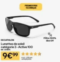 Lunettes de soleil catégorie 3 - Active 100 Decathlon