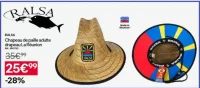 RALSA Chapeau de paille adulte drapeau La Réunion