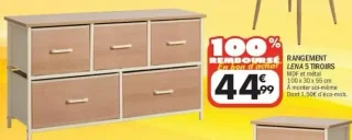 Rangement Lena 5 tiroirs