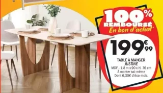 Table à manger Justine