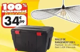 Malle de rangement 200 L