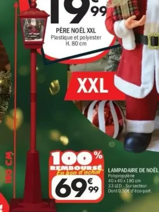 Lampadaire de Noël
