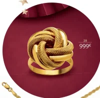 Bague or 750 millièmes La Vie en Or