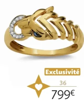 Bague or 750 millièmes rhodié, saphirs et diamants La Vie en Or