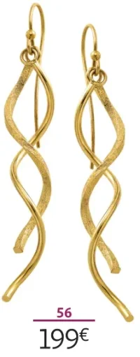 Boucles d'oreilles en or 375 millièmes La Vie en Or