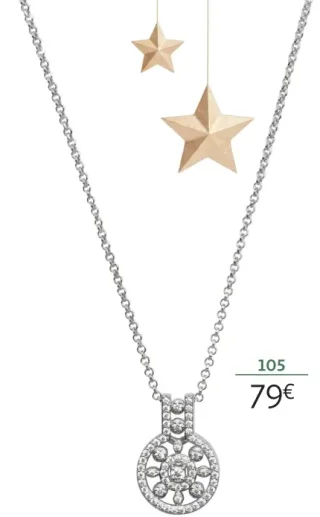 Collier argent et oxydes de zirconium La Vie en Or - 45 cm
