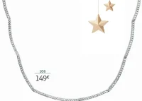 Collier argent et oxydes de zirconium La Vie en Or - 42 cm