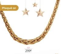 Collier plaqué or La VIE en OR - 45 cm