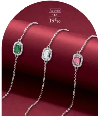 Bracelet argent et oxydes de zirconium 19 cm 146 La Vie en Or