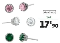 Boucles d'oreilles argent et oxydes de zirconium 147 La Vie en Or