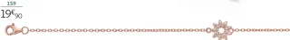 Bracelet argent rose et oxydes de zirconium La Vie en Or