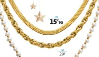 Collier acier doré 55 cm La Vie en Or Réf. 171165
