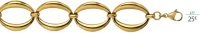 Bracelet acier doré 21 cm la VIE en OR