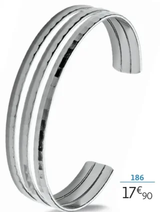 Bracelet jonc acier la VIE en OR
