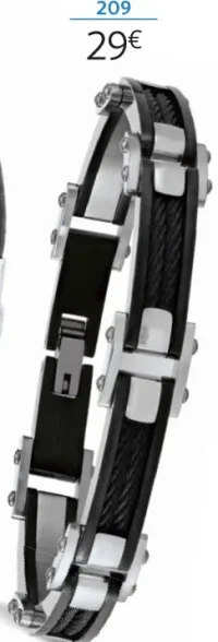 Bracelet acier bicolore - 20 cm la VIE en OR