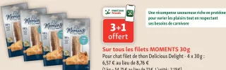 Filets MOMENTS Pour chat filet de thon Delicious Delight - 4 x 30g