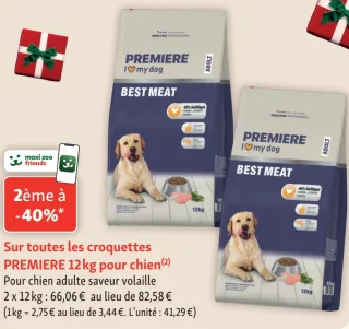 Croquettes pour chien PREMIERE Best Meat 12 kg
