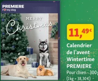 Calendrier de l'avent Wintertime PREMIERE Pour chien