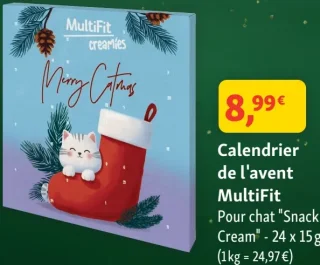 Calendrier de l'avent MultiFit Pour chat "Snacks Cream"