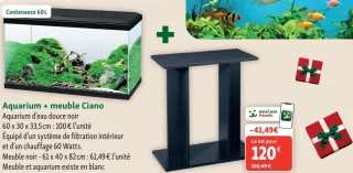 Aquarium + meuble Ciano