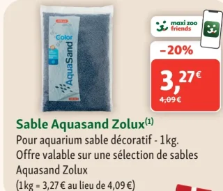 Sable décoratif pour aquarium Aquasand Zolux