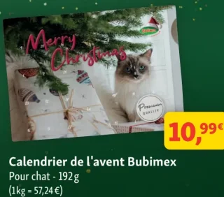 Calendrier de l'avent Bubimex Pour chat - 192 g