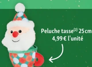 Peluche tasse 25 cm